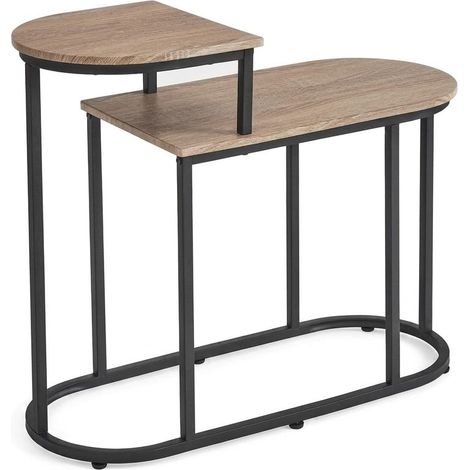 Tavolo Consolle Design Industriale Urban Metallo Legno Soggiorno 72x30x60cm (1/5)
