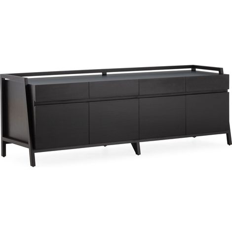 Aparador 180X50X62 Madera Negro (1/5)