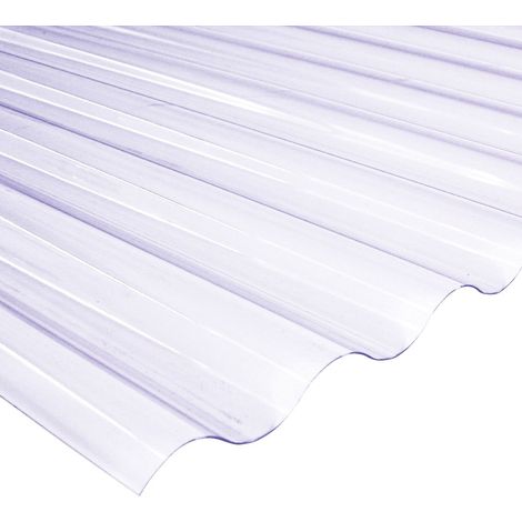 Salux PVC Wellplatte Platte Lichtplatten 76/18 Klar 120 x 80cm Innen Außen 0,8mm