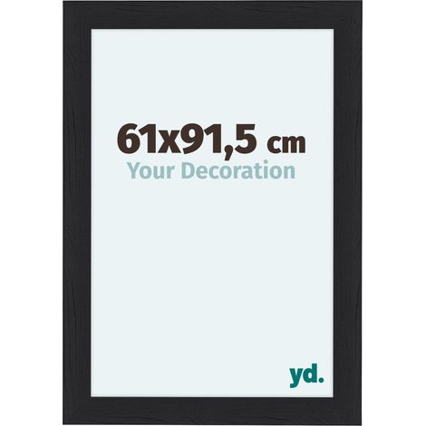 yd. - Cadre photo 61x91.5 - Noir Grain de Bois - MDF - Como (1/5)