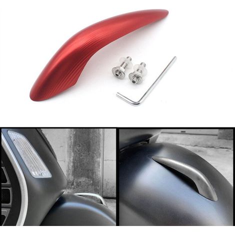 Adatti per la modifica della Vespa GTS GTV 300: parafanghi anteriori e paraspruzzi lavorati con precisione CNC. (1/2)