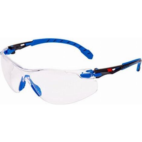 3M Solus S1101SGAF Occhiali di protezione antiappannante Blu, Nero EN 166 DIN 166 (1/5)