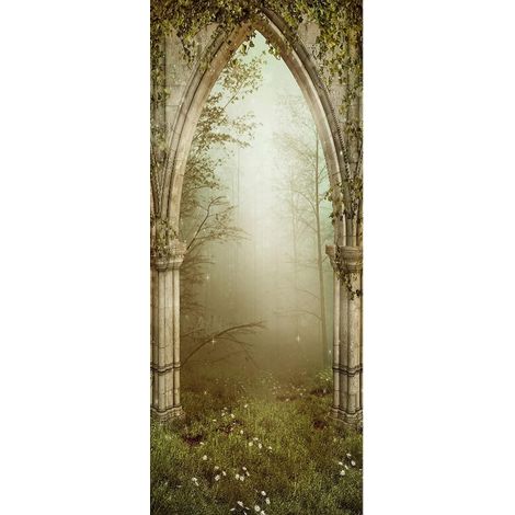 Selbstklebende Tapete – Türsticker – PVC – Wiederablösbar – Sofort einsatzbereit – Raumdekoration – Türfolie – Für Schlafzimmer, Wohnzimmer und Flur – Selbstklebende Tapete – 200 x 77 cm (1/5)