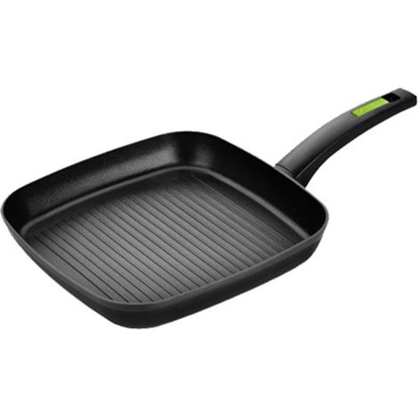 Grillgrill gewelltes Aluminium 28x28cm grün Monix (1/2)