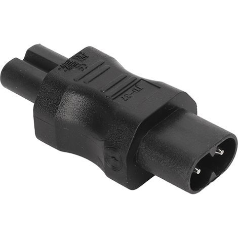 5 pièces connecteur IEC320 C8 vers IEC320 C7, adaptateur secteur 2 broches 2500W pour ordinateur portable (1/5)
