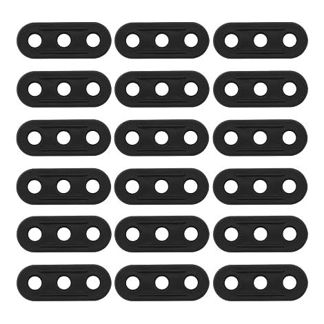 30pcs 3 Trous Corde Tendeur Cordon Ajusteur en Plastique Tente Corde Attache pour Camping Randonnée Pique-Nique Tente Ombre Bâche Auvent Activités de Plein Air 4mm Diamètre du Trou (1/5)