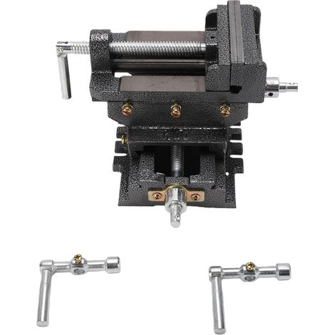 4-Inch Cross Slide Vise, Milling Clamp, Metalworking Vise with Adjustable Movement for Precision (1/5)