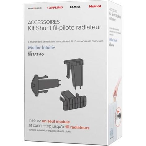 Noirot – Kit shunt fil-pilote Muller Intuitiv – Connecte jusqu’à 10 radiateurs – Compatible Smart ECOcontrol – Dimensions 10x5x17 cm (1/3)