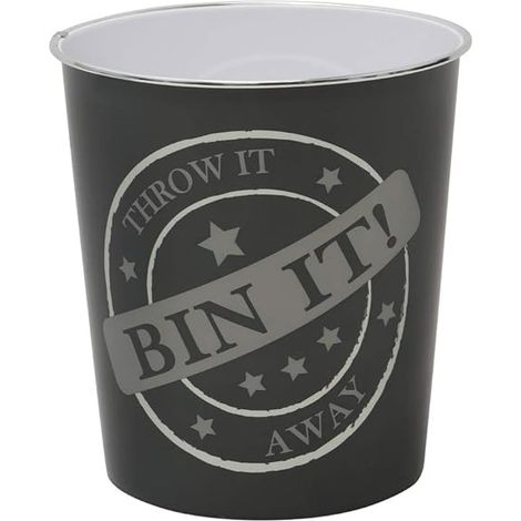 Small Bin It Waste Paper Bin, Dark Grey (1/4)