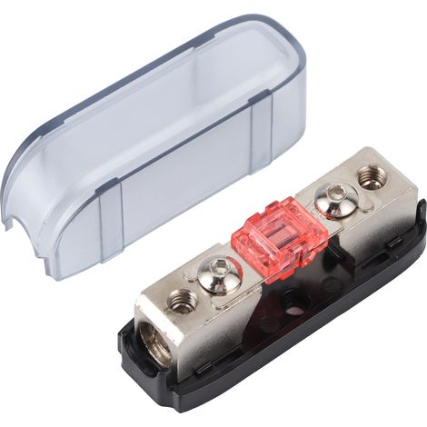Porte-fusible audio stéréo unidirectionnel AGU, bloc de distribution pour voiture, bateau, camping-car, rouge 150 A (1/5)