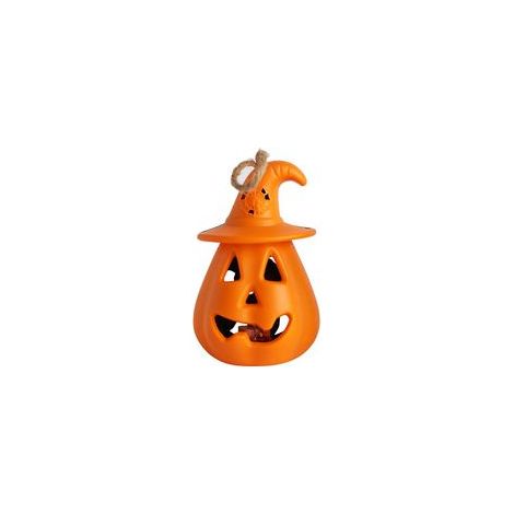 Lanterne suspendue Halloween LED citrouille et crâne à piles, décoration fête – (1/5)