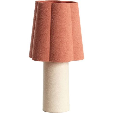 Light & Living - tischlampe - Musaby - rosa - textil - stehlampe