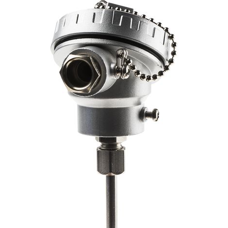 Capteur RTD PT100 RS PRO, Ø 6mm, L.200mm, +450°C max, Tête de connexion ( Prix pour 1 ) (1/3)