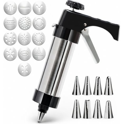 Pistolet biscuits decoration 13 disques inox pour la maison (1/5)
