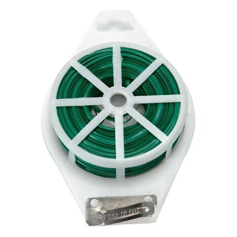 Attaches pour Plantes Grimpantes 100m- Vert Fil de Greffe de Plantes en Métal Polyvalent (1/5)