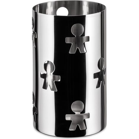 Porte-gressins Design Ajouré en Acier Inoxydable 18/10, Poli, Argenté. (1/5)