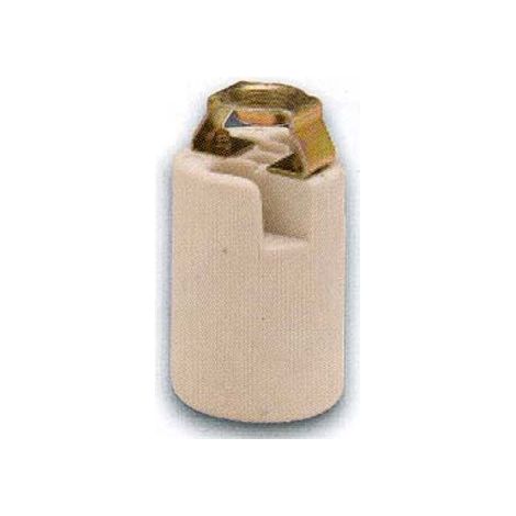 Supporto lampada Famatel 402 ceramica bianca 10x10x5 cm