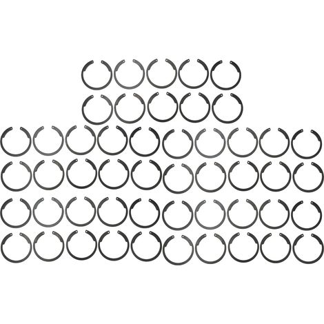 50 bagues de retenue à encliqueter épaisseur 2mm diamètre extérieur 66,52mm intérieur 58,46mm pour poulie d'embrayage de compresseur AC 508 (1/5)