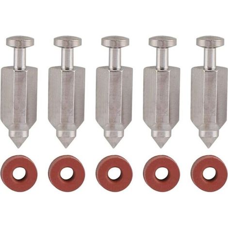 UlisemKit de réparation de joint de siège d'aiguille de soupape à flotteur de carburateur pour moteurs verticaux Briggs Stratton 398188, 281144, 299096, 394681, 83400 5 CV et 6 CV, lot de 5 (1/4)