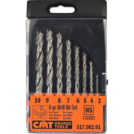 517.002.01 ESTUCHE 8 BROCAS HELICOIDALES KSS Z=2