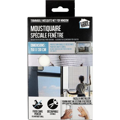 Moustiquaire Decoupable de Fenetre 150X130cm Maison et Bazar Bazar et Quincaillerie Anti Insecte