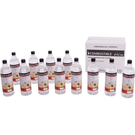 Combustible natural liquido 12 Botellas 1L LIQ-12B (1/3)