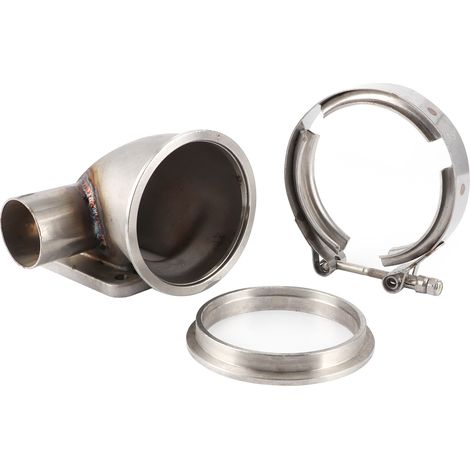 Bride de fixation en acier inoxydable pour coude turbo 90° 3.5 pouces, kit adaptateur de bride V-Band pour turbocompresseur T3/T4 (1/5)