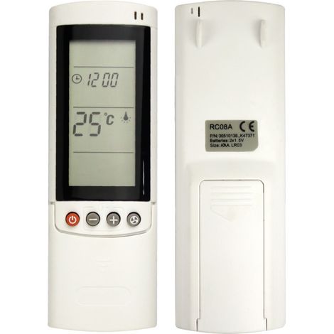 Controlador universal, control remoto de aire acondicionado de repuesto para Airwell Electra Gree RC08A