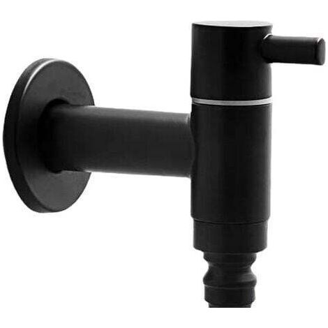 Th Brass - Robinet de jardin extérieur Robinet d'eau du robinet1pcs-noir-b) (1/3)