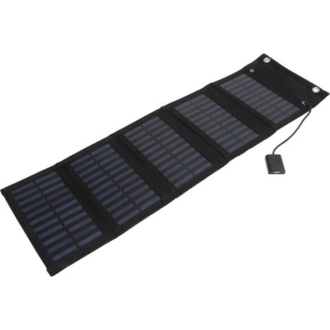 Sac solaire pliable panneau photovoltaïque monocristallin 25W 5,5V pour ordinateurs portables, batteries de voiture, chariots, camping-cars et bateaux (1/5)