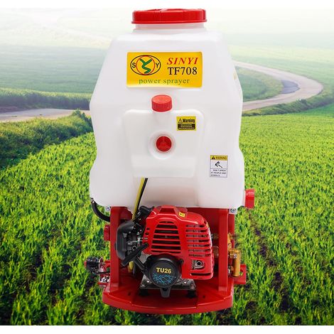 Pulvérisateur à dos avec moteur à essence 20 l 2 temps 25,4 CC Pulvérisateur de mauvaises herbes agricoles (1/5)