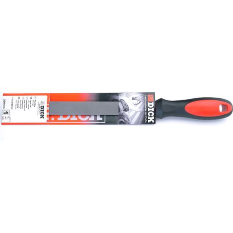Dick Werkstattfeile 2K 200mm für Handwerk Hobby Flachstumpf, Stahl Eisen Metall