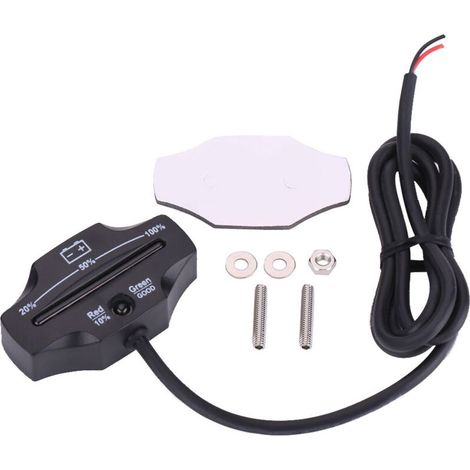 Generic Compteur de Batterie de Voiture, Indicateur LED pour Chariots, Motos, VTT, Camions, Fonctionne sur Batterie, 9 Lumières LED, Délai de 155 S, Installation Facile (1/5)