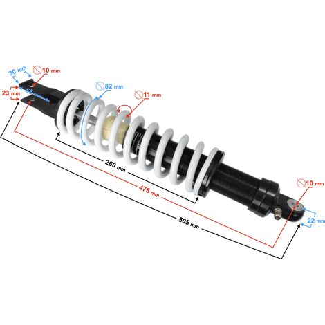 Amortiguador trasero DB250 MZK (1/2)