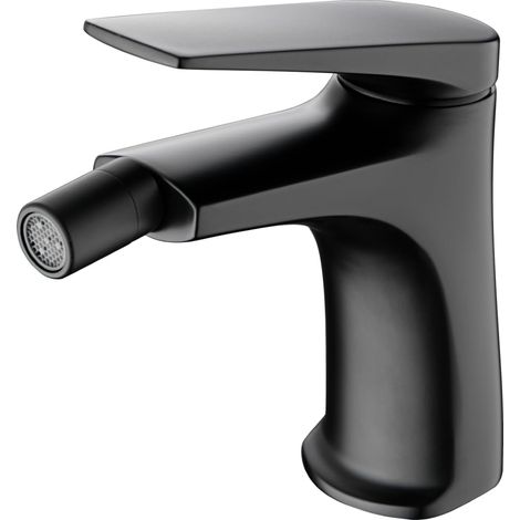 IMEX - grifo monomando bidé negro serie delos (1/5)