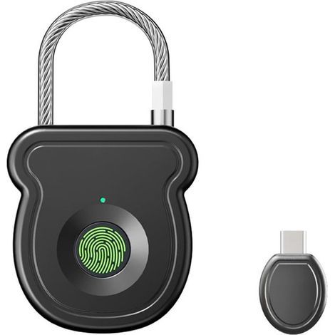 2026 Smart Fingerprint Padlock - 0.5-second fast unlock - 365-day ultra-long battery life - USB emergency key - Suitable for gym lockers and suitcases - Waterproof and high-temperature resistant - Bla (1/5)