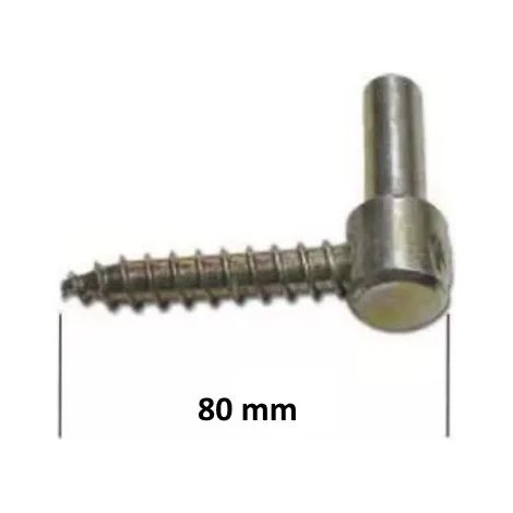 CARDINE PER BANDELLE CON VITE A LEGNO PERNO d.12 LUNGHEZZA 80 mm MINUTEX