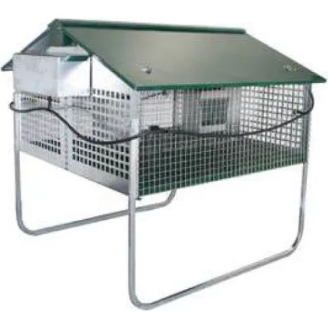 Conigliera Nature 200420 Ropet da esterno due scomparti ingrasso 105x123x110cm