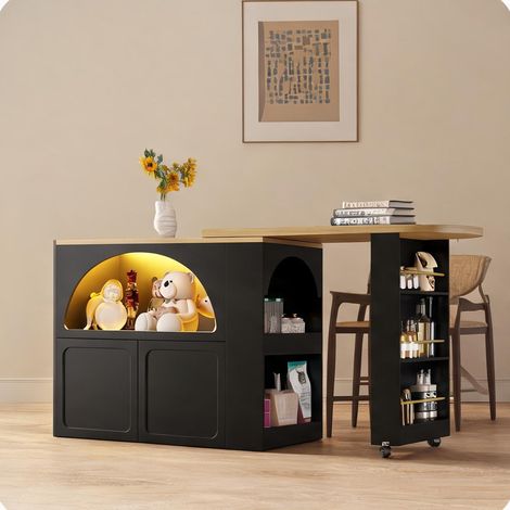 Buffet coloris noir en MDF (1/5)