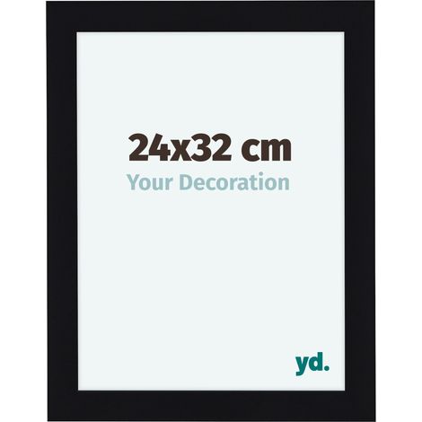 yd. - Cadre photo 24x32 - Noir Brillant - MDF - Como (1/5)