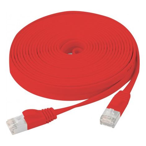 exertis Connect Cordon RJ45 plat CAT 6 U/FTP SNG rouge - 7,5 m (845207)