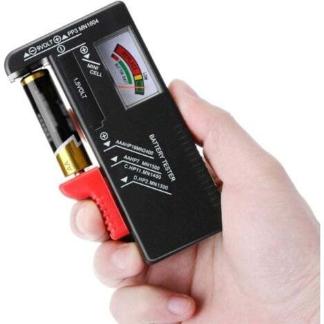Universeller Batterietester, digitaler Batterietester für AA-, AAA-, CD- und 9-V-Tastenbatterien, 1,5-V-Batteriespannungsregler (1/4)