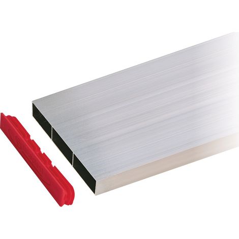 Taliaplast – Règle aluminium rectangulaire 2 voiles 2m – Rigidité optimale pour maçonnerie – Dimensions 100 x 18 mm – Léger et robuste