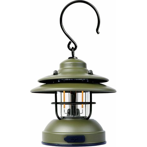 Mini USB Hanging Camping Lantern, Waterproof Outdoor Garden Light with 2 Lighting Modes for Garden Patio Tree Decoration, Green (1/5)