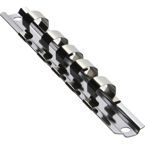 Rack Métallique Pour Douilles - 1 Pièce - Acier - Rangement 5 Douilles 1/2" - Atelier Mécanique (1/2)