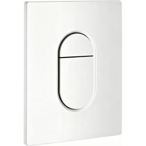 Plaque de commande compatible avec Grohe Arena Cosmopolitan, blanc alpin, double chasse, référence 38844SH0 (1/4)