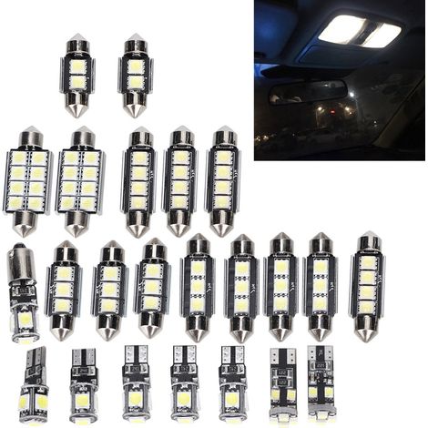 T10 12V LED-Lampe, Weiß 6500K 150LM, 23 Stück Kfz-Innenraumlampen, Auto-Deckenleuchte, 5SMD-Leseleuchte (1/5)