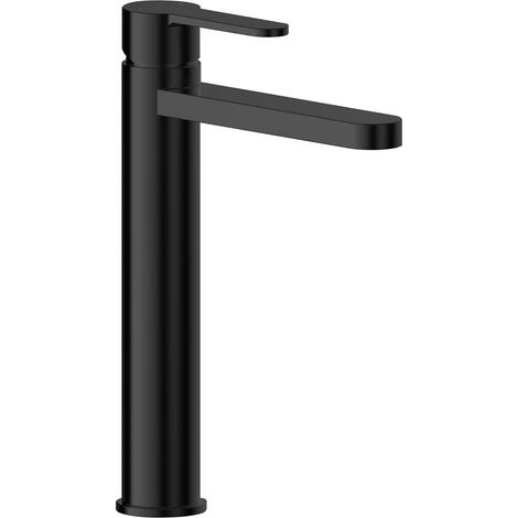 Nuie Arvan Matt Black High Rise Basin Mixer Tap - ARV470 (1/6)