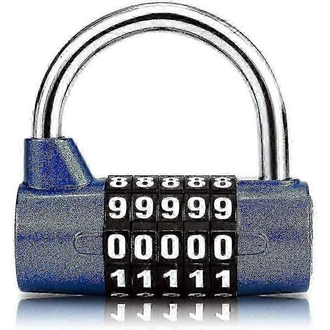 Cadenas à combinaison 20245 pour salle de sport, réinitialisable, idéal pour les activités sportives scolaires. (1/5)