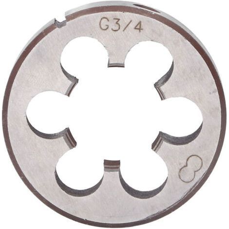 Filière Ronde Cylindrique Droite pour Filetage G3/4, Outil à Main pour Tuyaux (1/5)